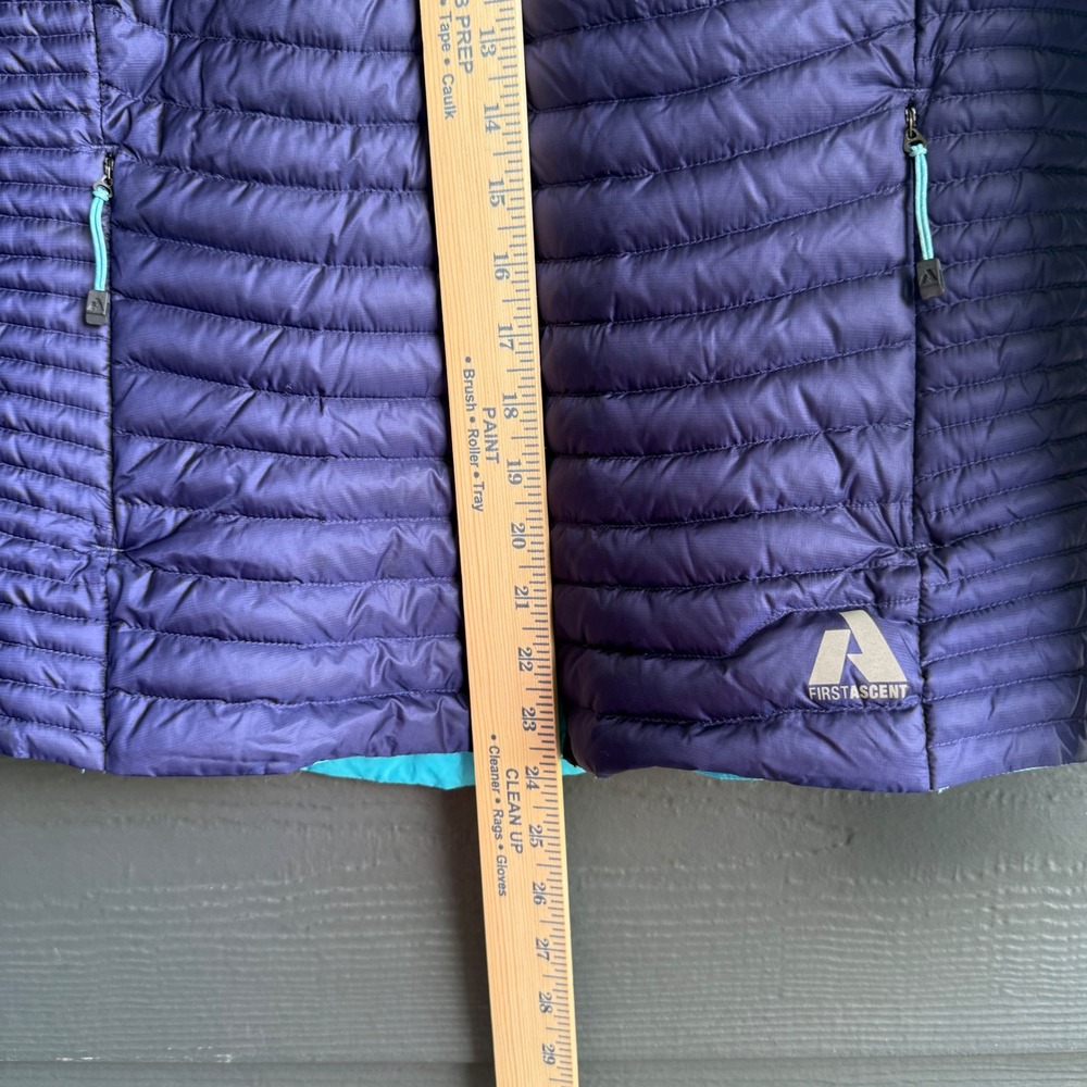 Eddie Bauer First Ascent Womens Large Purple Puffer Hooded Down Jacket 33225108 - Picture 10 of 12